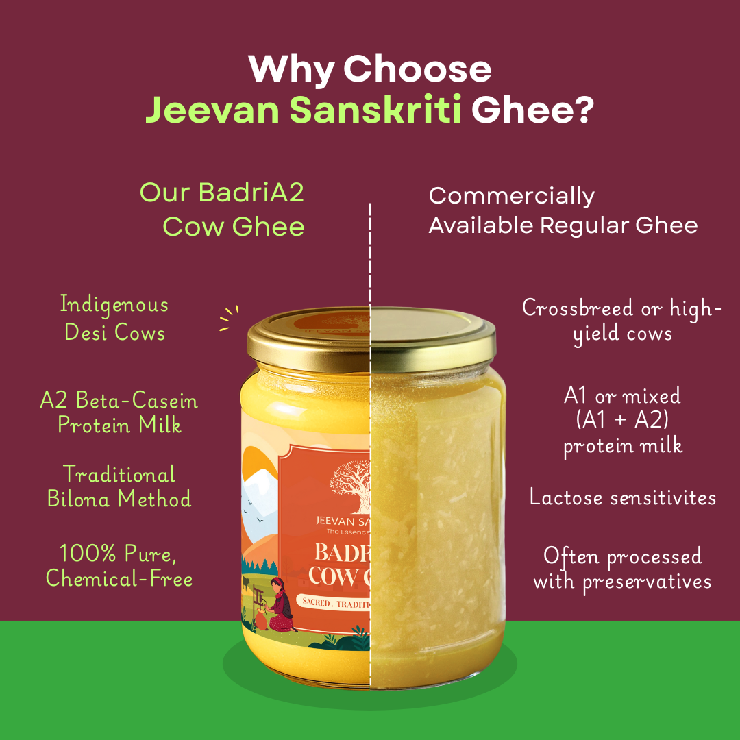 BADRI A2 COW GHEE - Made from Curd