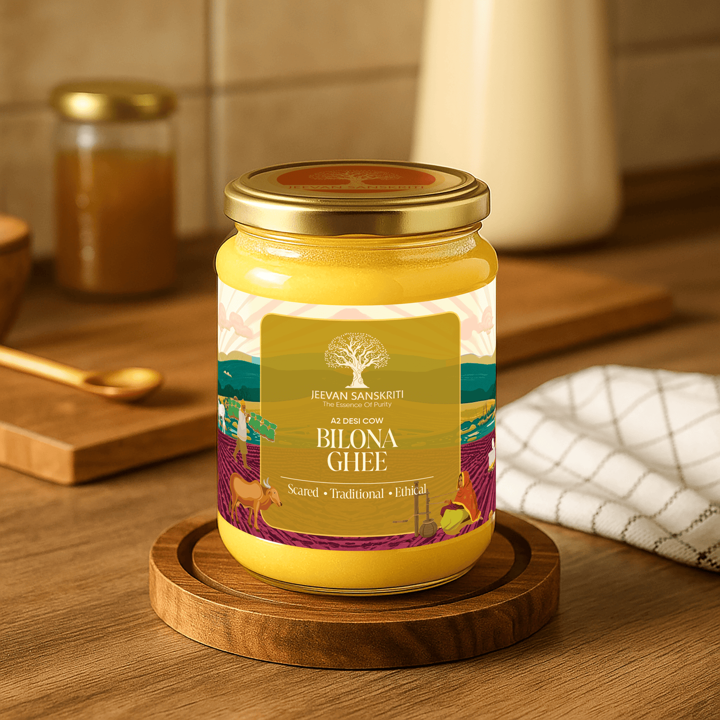 A2 Desi Cow Bilona Ghee - Made from Curd