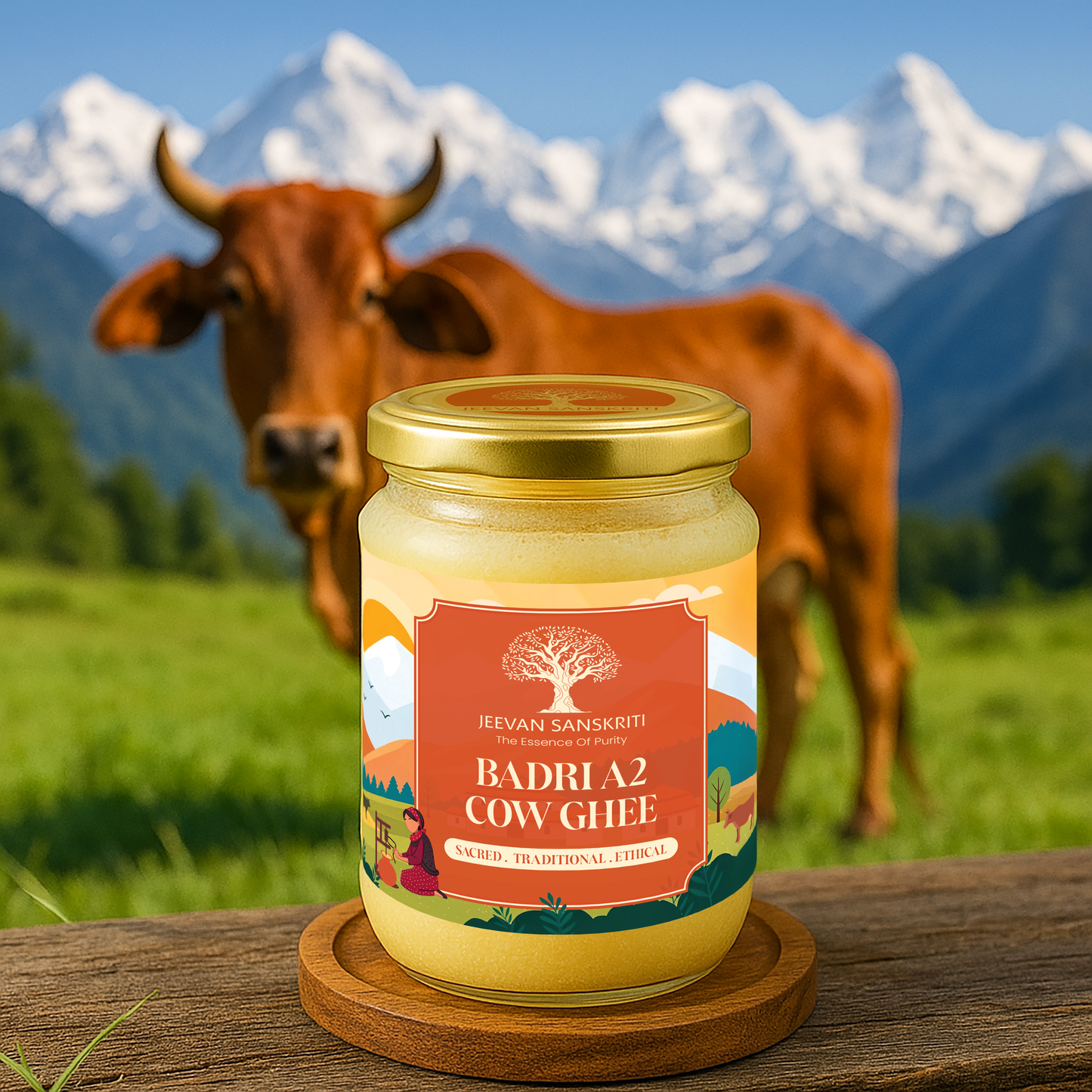 BADRI A2 COW GHEE - Made from Curd