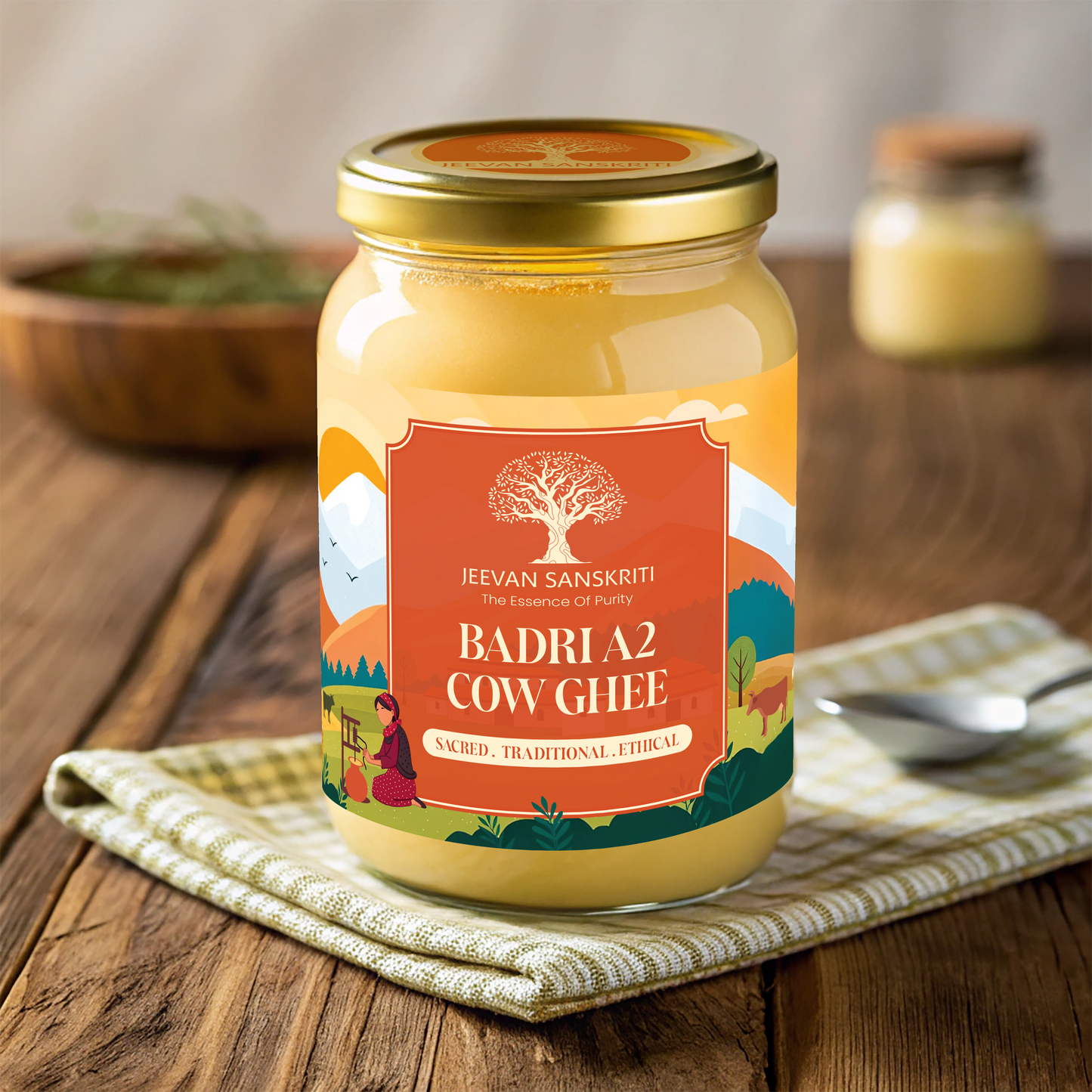 BADRI A2 COW GHEE - Made from Curd