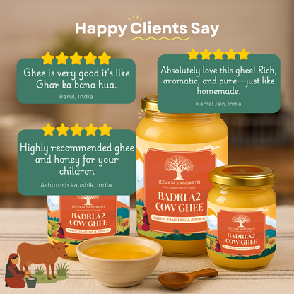 BADRI A2 COW GHEE - Made from Curd