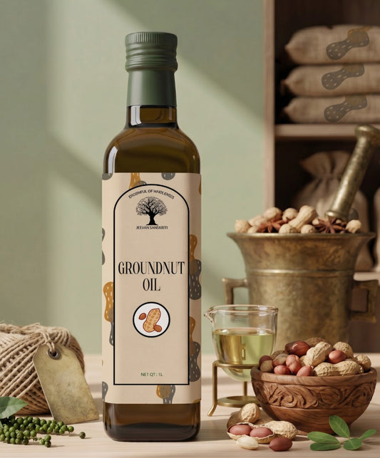 Wood Pressed Groundnut Oil